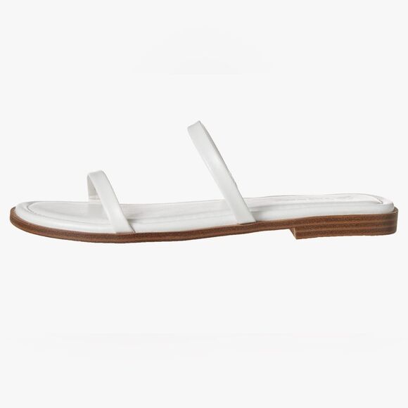 The Drop Women's Paris Square Toe Two Strap Flat Sandal US 10 EUC - Picture 2 of 5